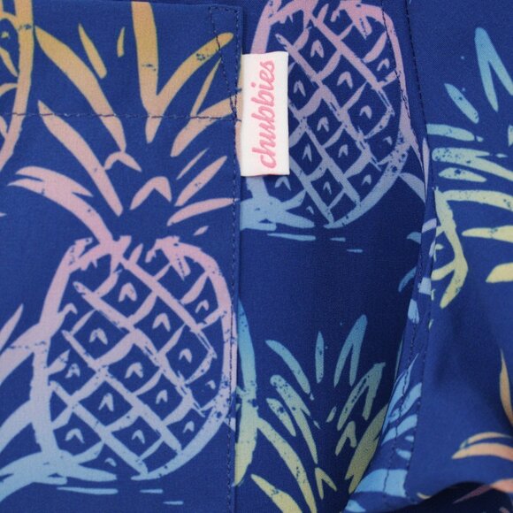 chubbies shirt‎ men's Medium Pineapple print pride month rainbow short sleeve - Picture 3 of 10